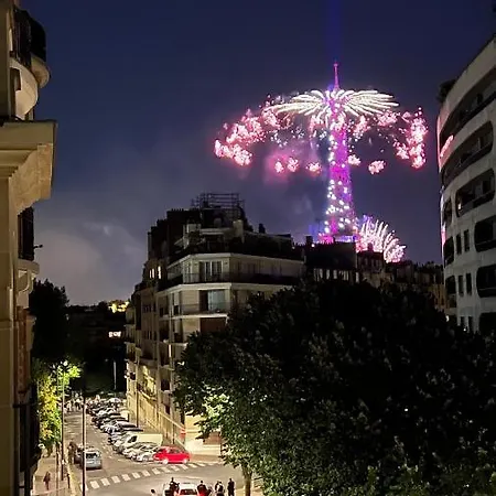 Cosy Avec Vue Tour Eiffel * פריז